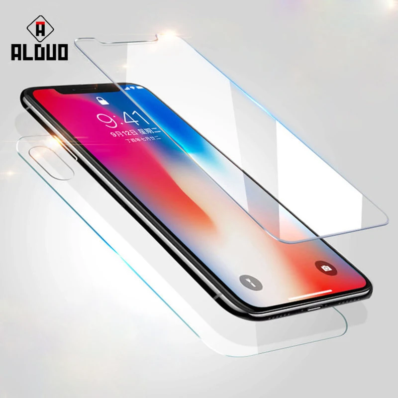 Прозрачное переднее и заднее закаленное стекло для iPhone 11 Pro XS MAX XR 6S 8 7 Plus Защита