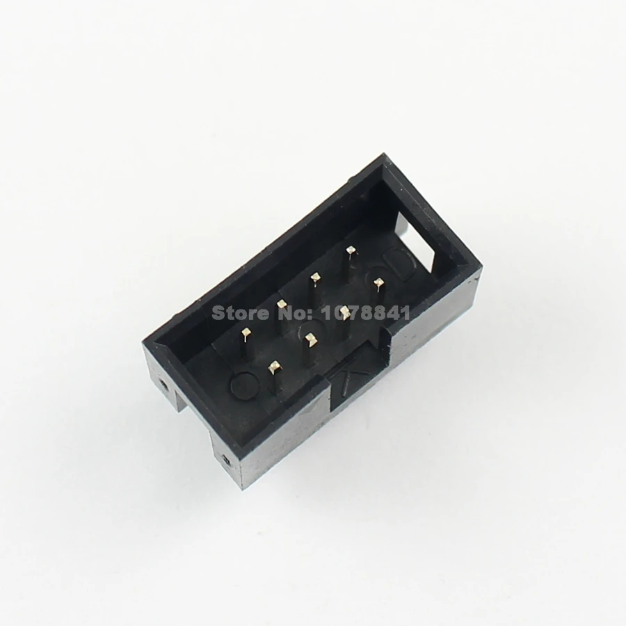 100 шт. 2 54 мм 2x4 Pin 8 прямой мужской окутанный PCB Заголовка коробки разъем IDC|8 pin male|socket