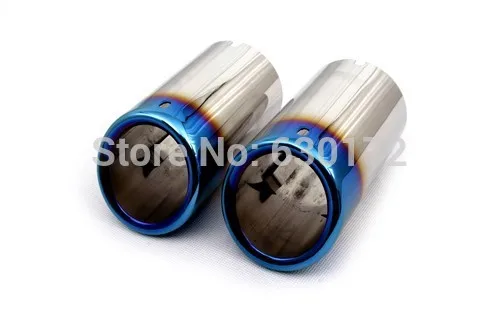 

Blue Framed Muffler Tips ((Bolt-on Style) For VW Volkswagen Golf MK7
