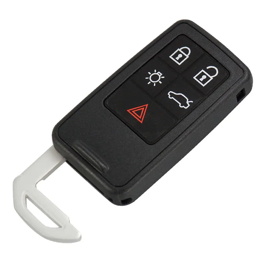 5 Buttons OkeyTech 5/6 кнопочный умный автомобильный чехол для ключей, брелок для Volvo S60 V60 S80 XC70 XC60 V70 2008-, автомобильные аксессуары, вставное лезвие - Количество кнопок: 5 Buttons