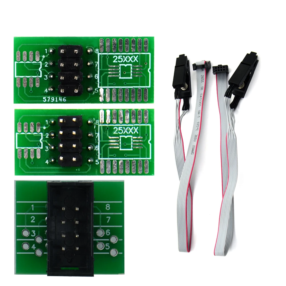 Новейший зажим SOIC8 SOP8 для встроенного программирования EEPROM 93CXX / 25CXX 24CXX + 2 адаптера