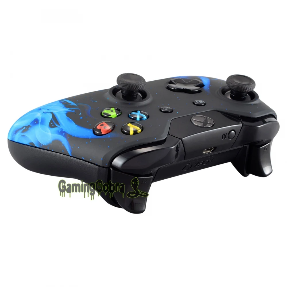 Blue Fire Flame мягкая сенсорная ручка крышка передней крышки для Xbox One пульт