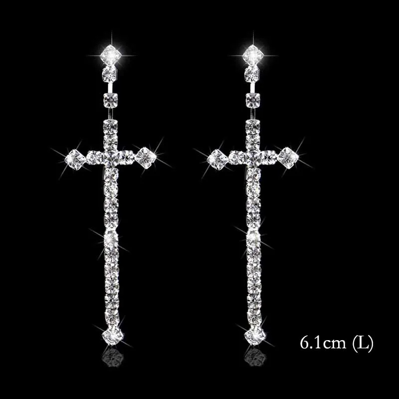 Style 8 BLIJERY, сверкающие серебряные серьги со стразами, Длинные свадебные серьги для женщин, свисающие серьги невесты, вечерние ювелирные изделия - Окраска металла: Style 8
