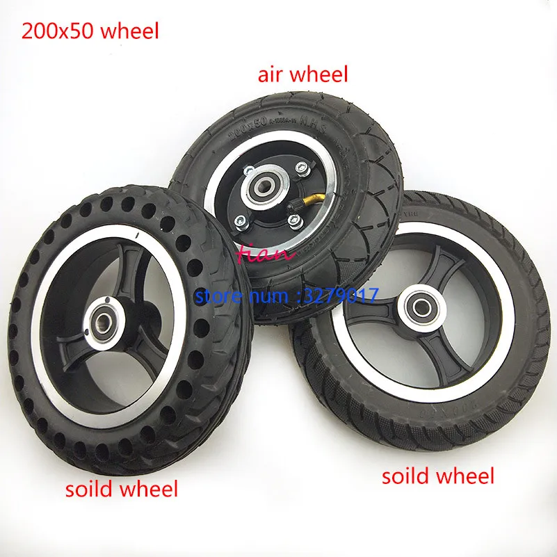 

200x50 soild wheel 200x50 air wheel Electric Scooter Tyre Wheel Hub 8" Scooter Tyre Inflation Electric Aluminium Alloy Wheel