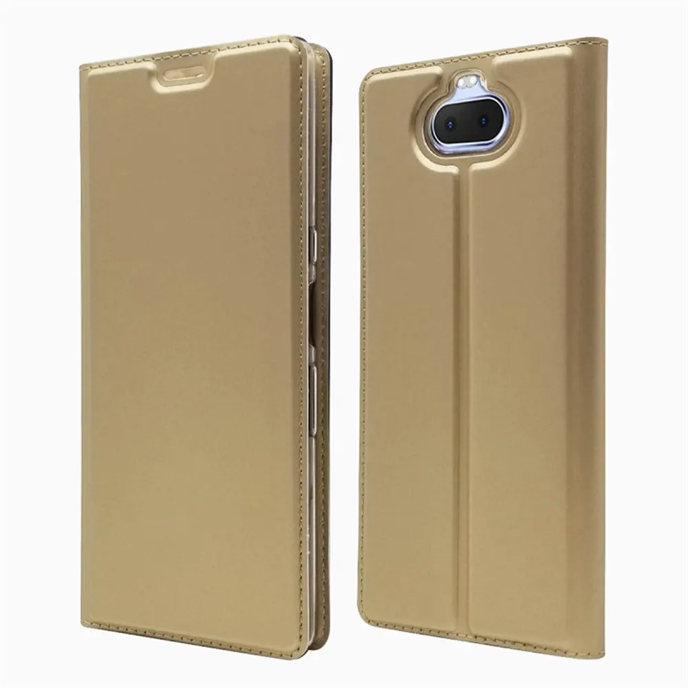 Luxury Leather Flip Book Case for Sony Xperia 10 Plus 1 XA1 XA2 Ultra XZ2 Premium Compact XZ3 L2 Retro Phone Cover Shell