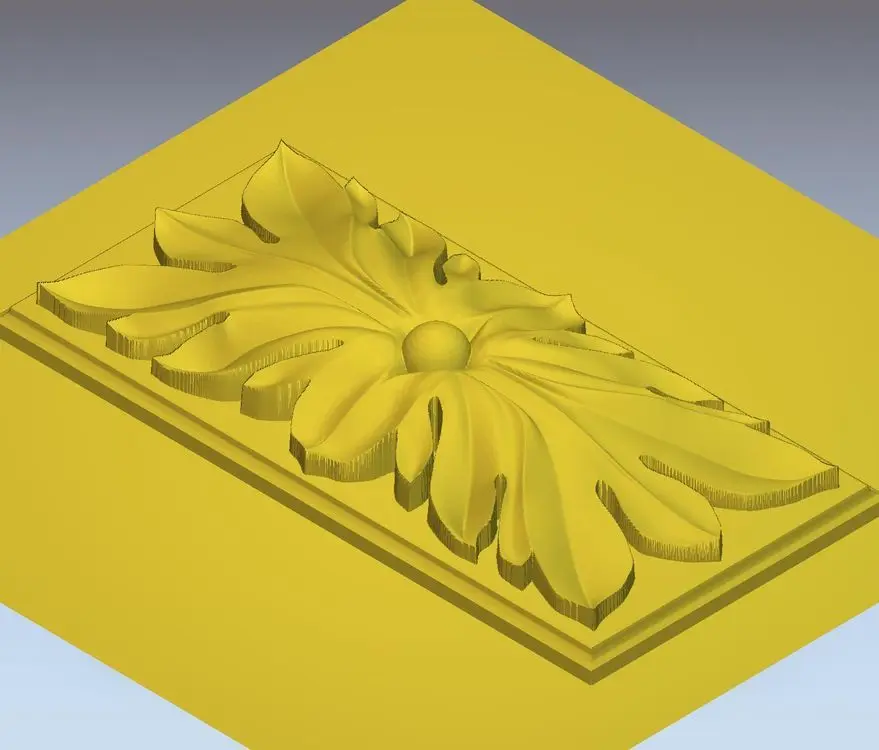 

3d модель, рельef для ЧПУ в формате STL, rosette_20