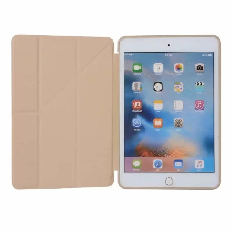 Чехол для iPad mini 4 Флип PU кожаный чехол Мягкий ТПУ 4|Чехлы планшетов и электронных