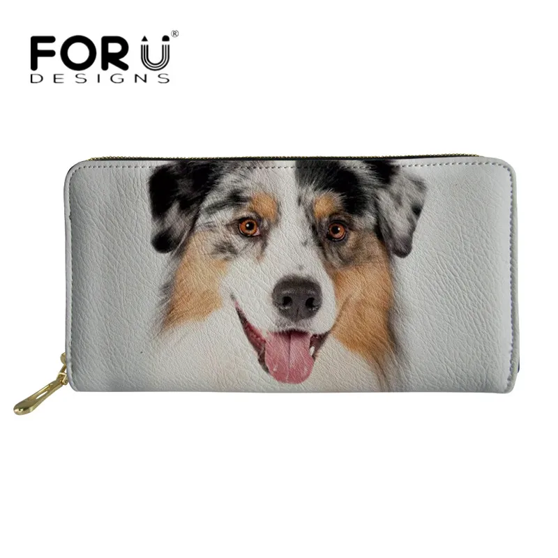 H11827Z21 FORUDESIGNS/брендовые кошельки Бернский собака 3D печати Для женщин роскошный кошелек длинный кожаный бумажник для девушек проездной чехлы Сумки - Цвет: H11827Z21