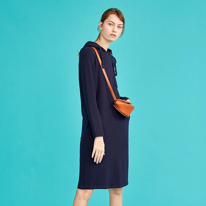 Toyouth Casual Women Jumper Dress Embroidery Pocket Female Skinny Dresses H Line Brief Straight Loose Fashion Vestidos|Женские платья| |