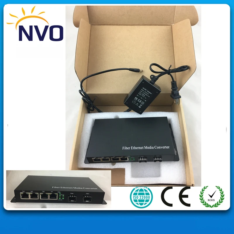 4 1000 м оптоволоконные порты + 2 гигабит SFP порта Ethernet волоконно оптический