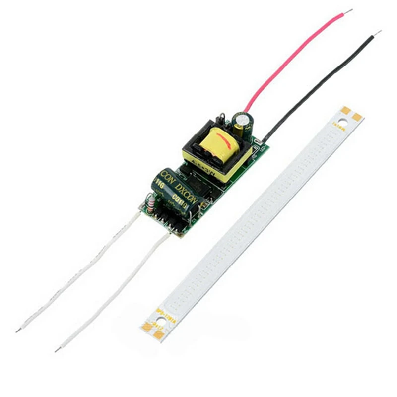 CLAITE COB светодиодный чип панель 5 Вт 10 Вт DC12V 2000LM 120X10 мм DIY светодиодный чип с драйвером питания