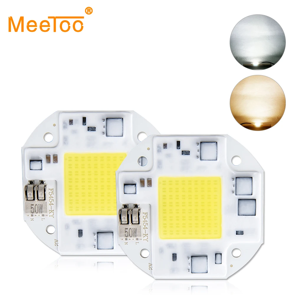 COB LED Chip Lamp 50 Вт 30 20 DIY прожектор Smart IC 100 240 В Высокий люмен Диодная лампа лампы