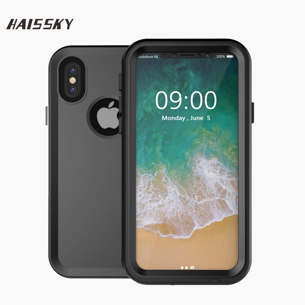 HAISSKY IP 68 водонепроницаемый чехол для телефона Apple iPhone X противоударный