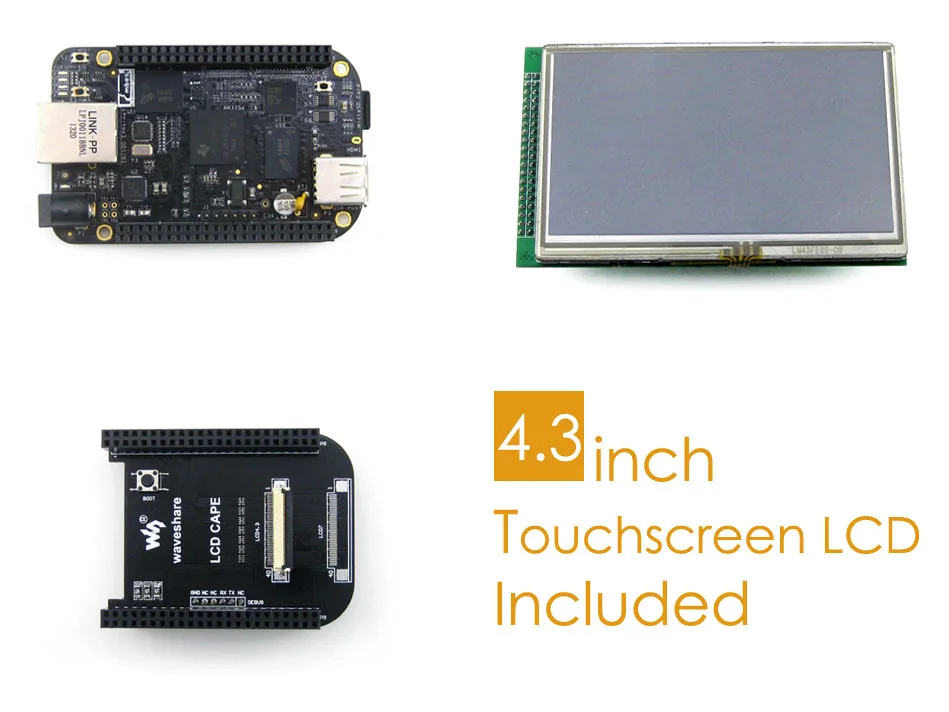 BB Черный Пакет C включает в себя Мини PC BeagleBone черный 1 ГГц 512 Мб SDRAM eMMC Flash с