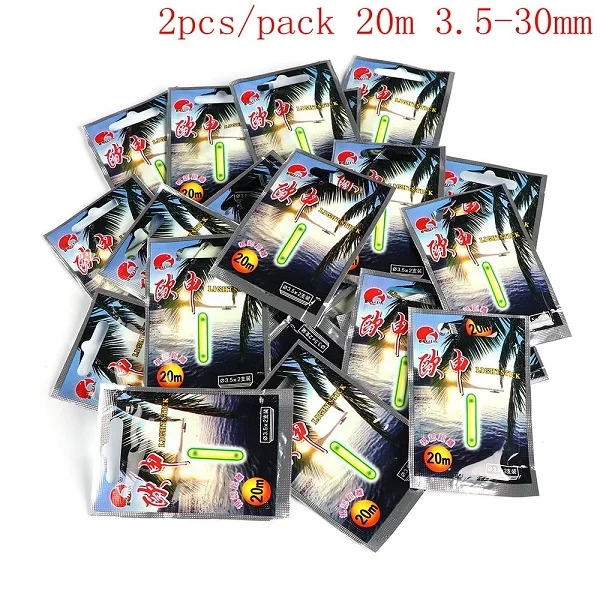 50pcs type2 (3.5x30m 50 шт. светящийся флуоресцентный рыболовный лайтстик светящийся поплавок для рыбалки Поплавок для ночной рыбалки Карп на темной светящейся палке рыболовный инструмент - Цвет: 50pcs type2 (3.5x30m