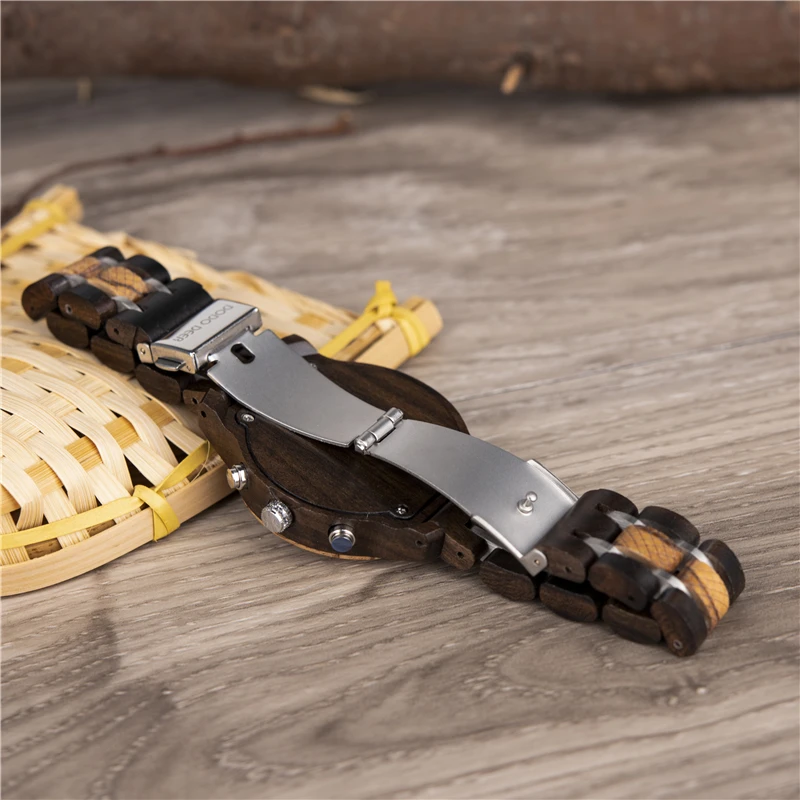 DODO DEER Luxury Women Watch Classic Wood Metal Chronograph Auto Date Display Relogio Feminino Top Brand Dropship DIY C01