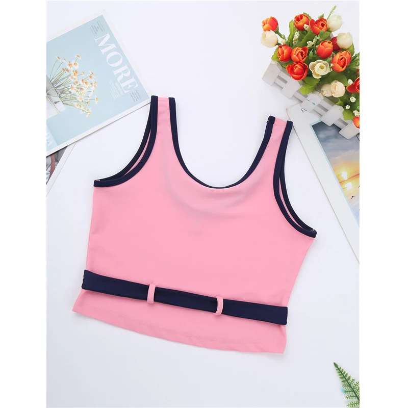 2 шт. детский купальник-танкини с принтом в полоску | Спорт и развлечения