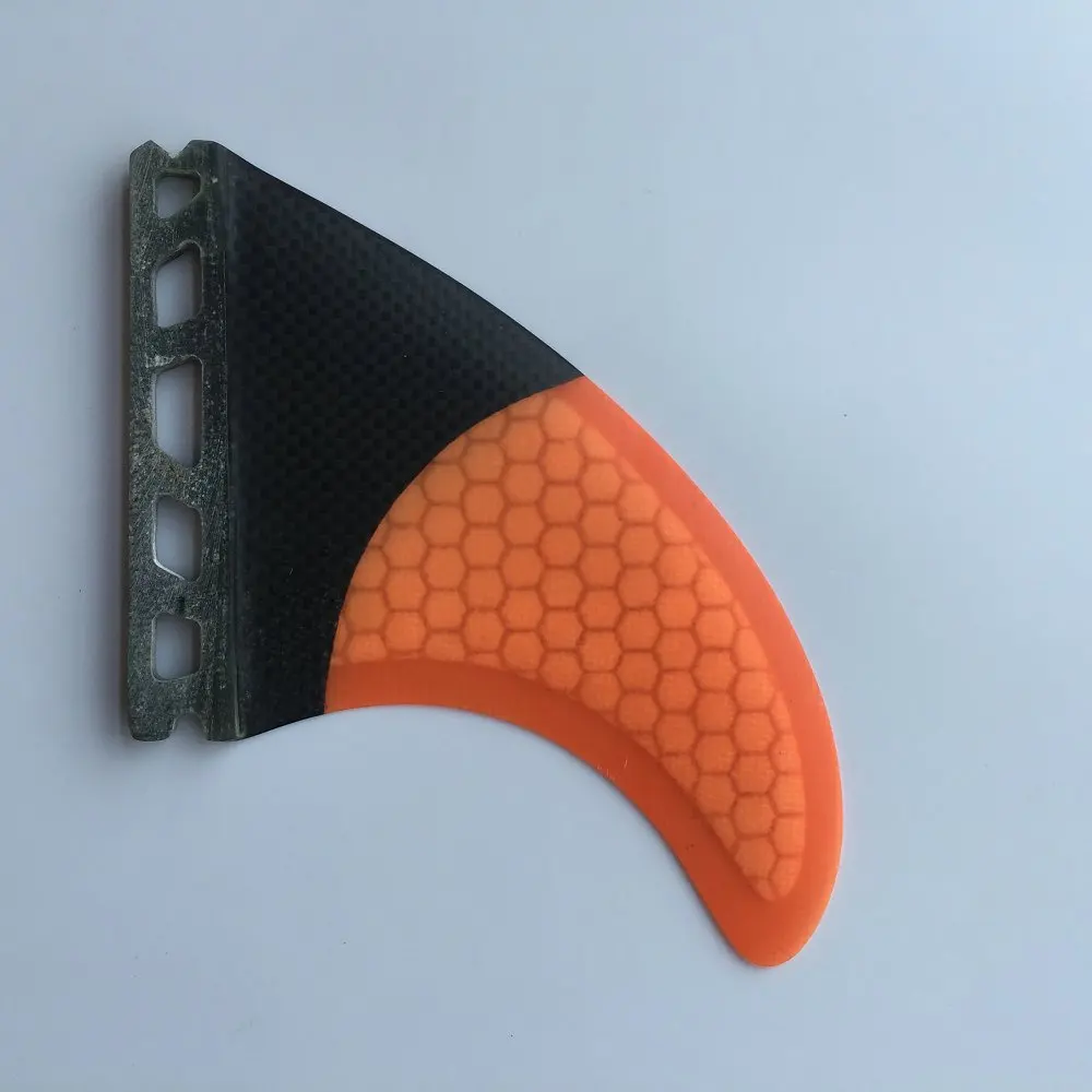 Orange Новые ласты продукт из углеродного волокна future surf Плавники сотовый плавник для доски для серфинга для водных видов спорта - Цвет: Orange