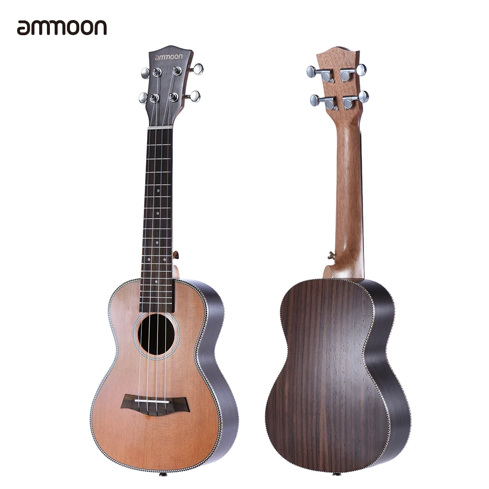 Ammoon 24 &quotкорейский Pine Акустический Концерт Гавайская гитара укулеле ручной