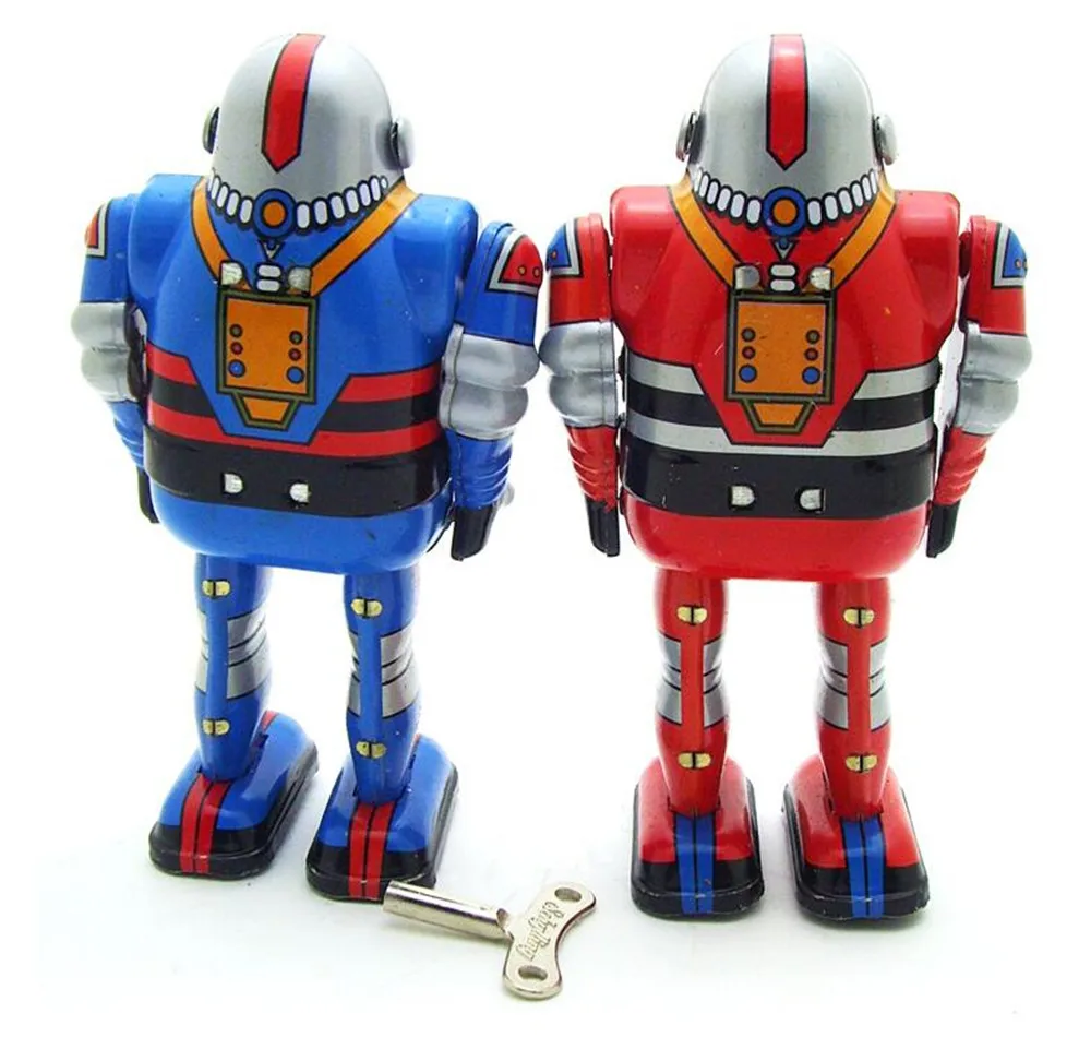Vintage Retro astronaut robot Tin toys Classic Clockwork Wind Up Toy For Adult Kids Collectible Gift | Игрушки и хобби