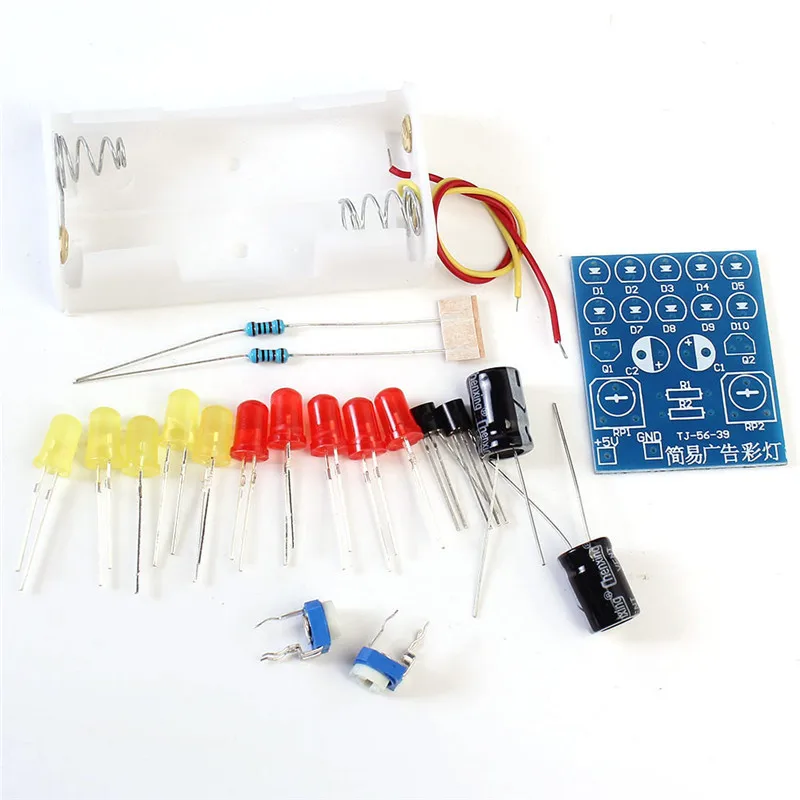 Простые Рекламные Красочные Огни DIY Kit Реклама LED Набор Для Электронного