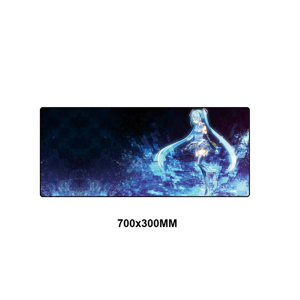 10 Большой 70X30 см XL большой резиновый сексуальный коврик для мыши в стиле аниме геймер хацунэ мику аниме компьютерный ноутбук коврик для мыши коврик - Цвет: 10