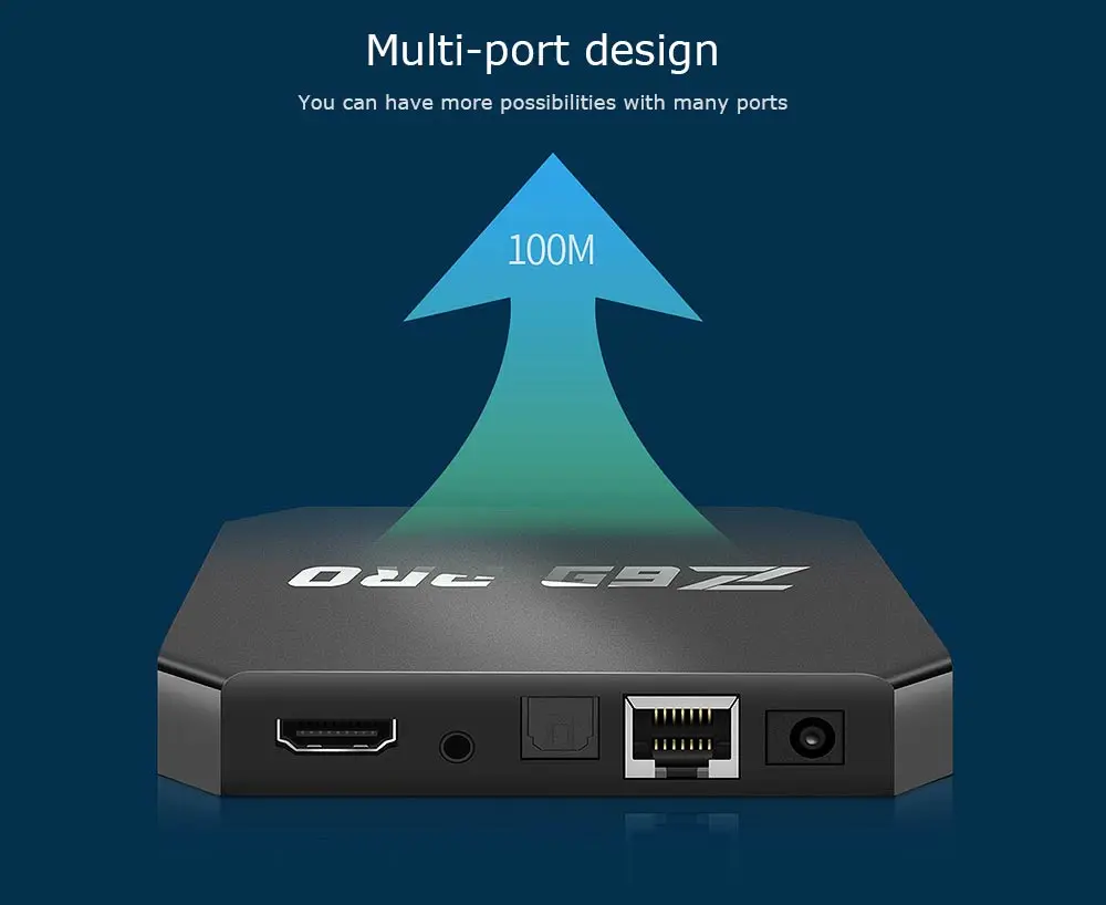Z69 PRO Smart Android ТВ Box 7 1 Amlogic S905W 4 ядра H.265 8G/16G Wi-Fi LAN HD Декодер каналов кабельного