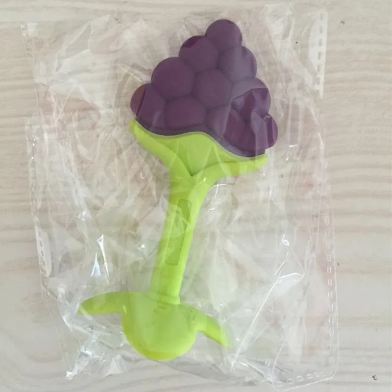 2016 новый детский силиконовый прорезыватель детские игрушки в форме фруктов