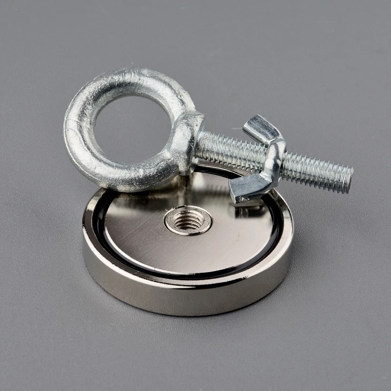 250Kg Magnets Design Powerful Neodymium Permanent Magnet Round Super Imanes Fishing Magnet with 10m Rope Magnetic Material Base