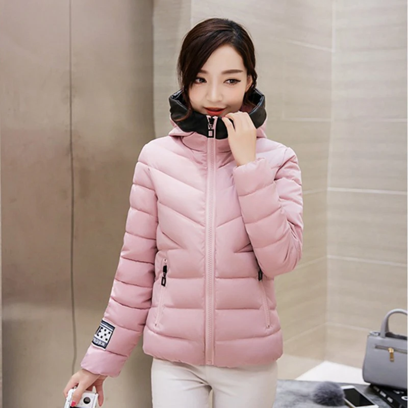 2016 НОВОЕ ПРИБЫТИЕ зима пуховик длинный рукав Короткий параграф хлопка одежды с