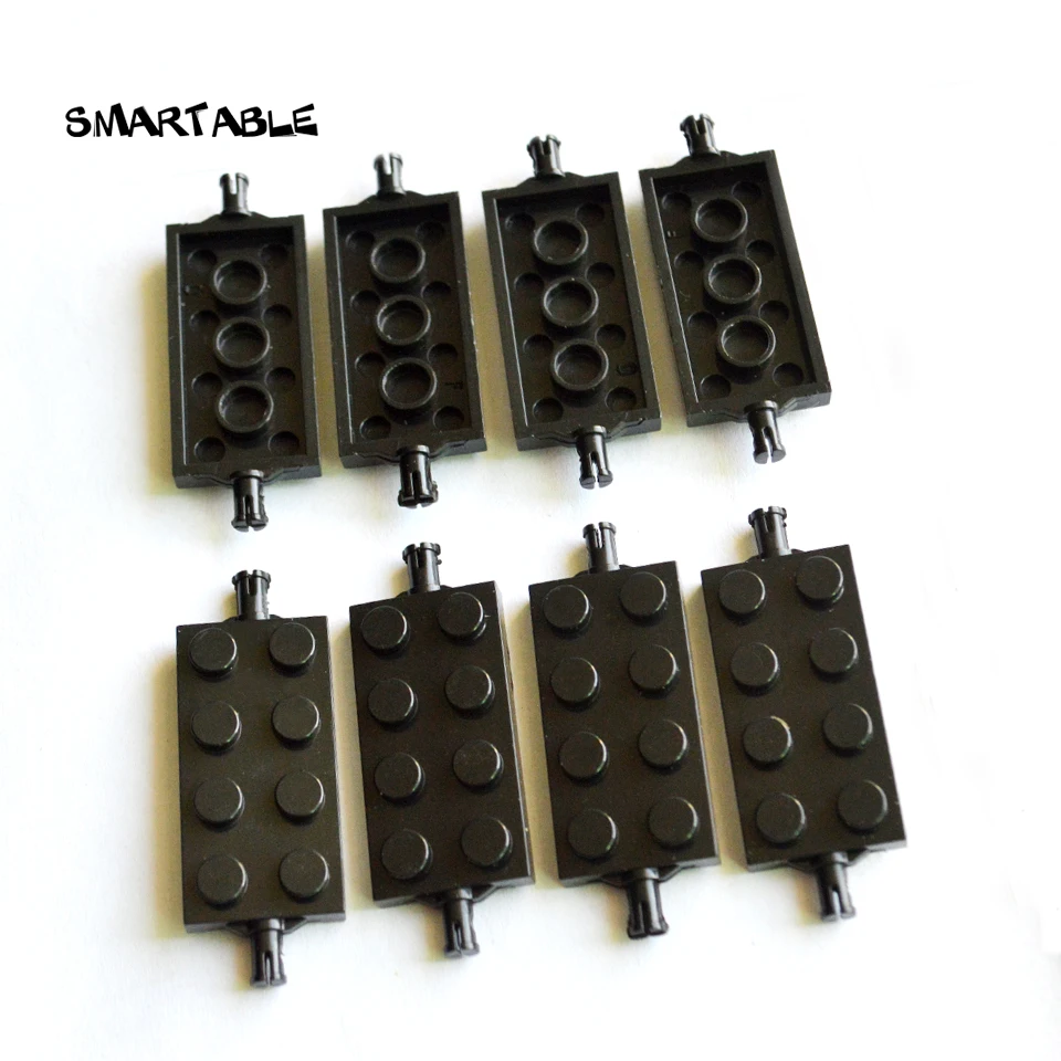 Специальный конструктор Smartable Plate 2x4 с держателем колеса детали MOC игрушка сделай
