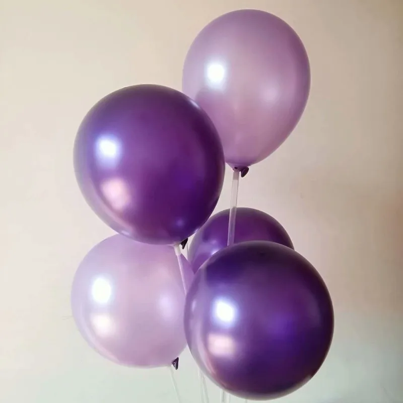 Baloons фиолетовый 50 шт./lot12 дюймов 3 2 г латексные легкие фиолетовые воздушные шары