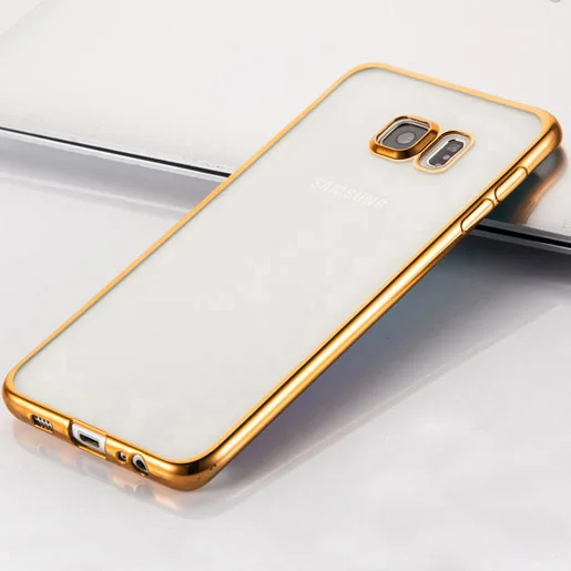 Роскошный чехол из тпу с позолоченным покрытием для Samsung Galaxy S5 S6 S6edge sdge Plus S7 Edge