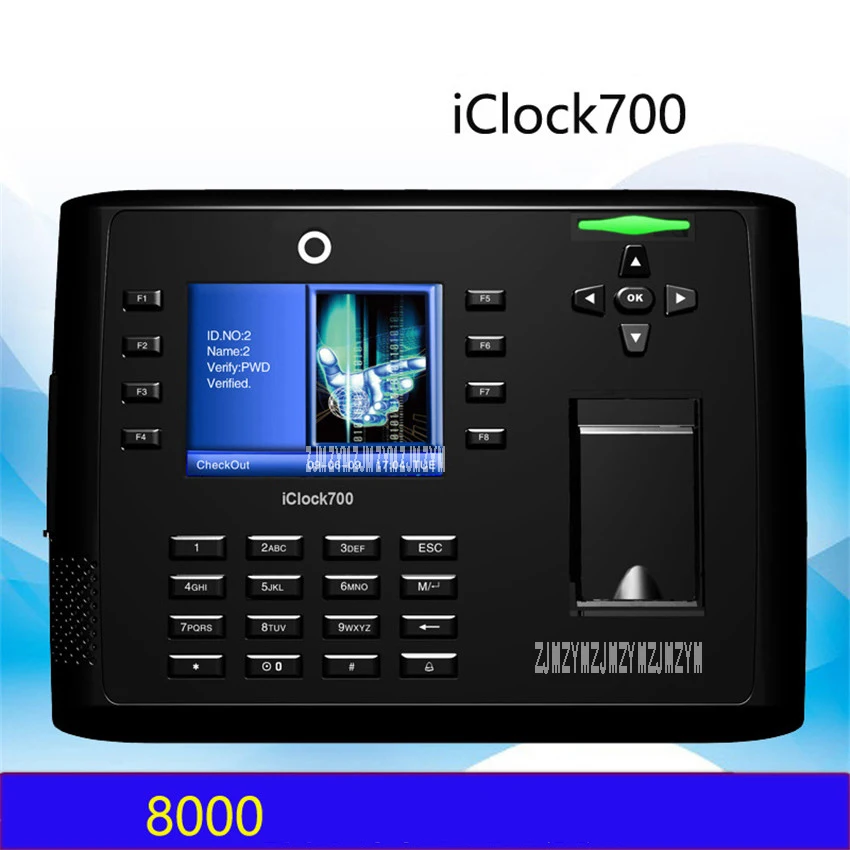 Iclock700 цифровая визуализация Биометрические USB Ip часы машина с контролем доступа