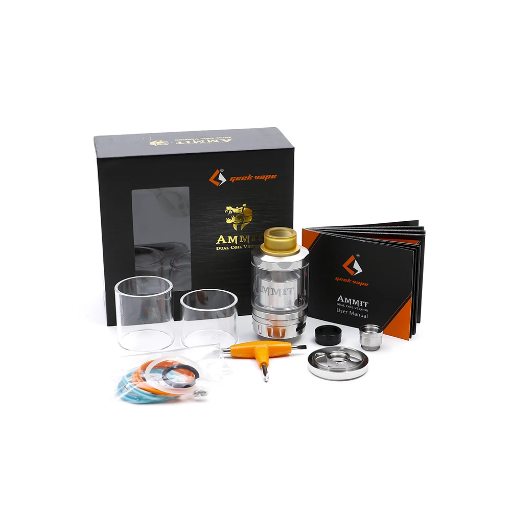 Geekvape Ammit с двойной катушкой RTA Tank 3 мл/6 мл Емкость Поддержка как так и одиночной