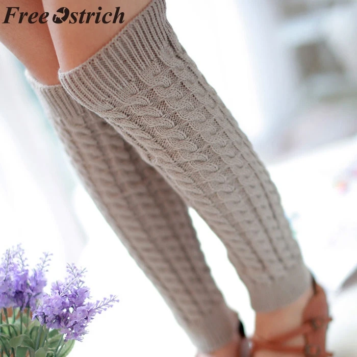 FREE OSTRICH Hot Sale 2019 New Fashion High Quality Casual Women Warm Winter Classic Knitting Leg Warmers NEW | Женская одежда