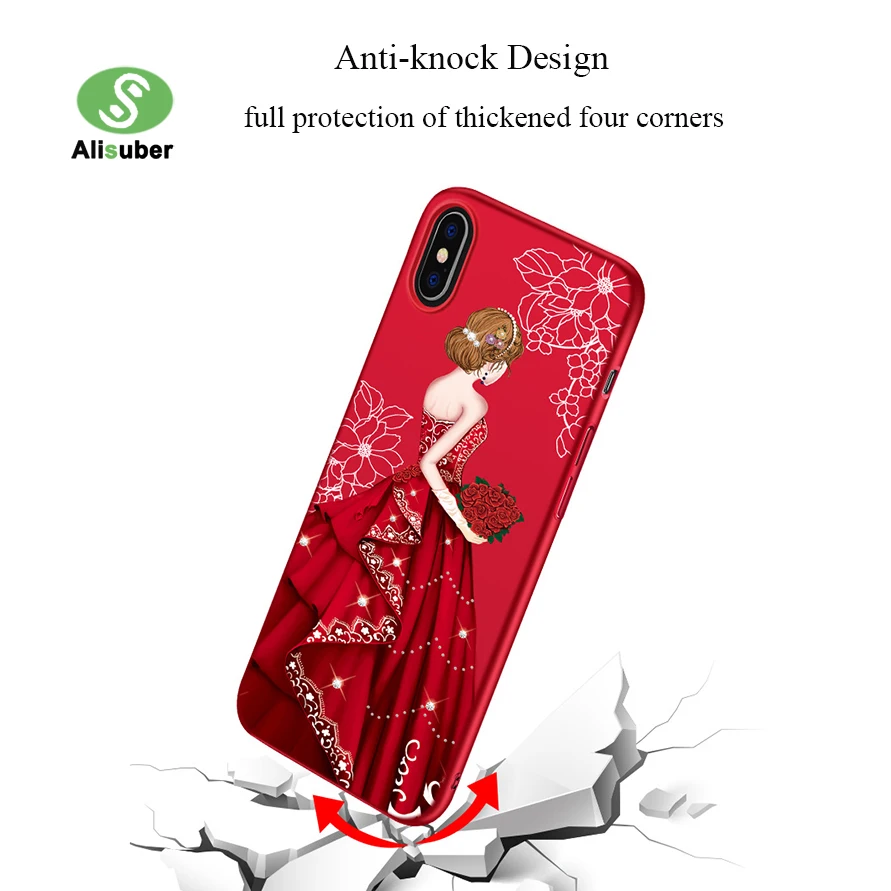 Alisuber чехол для телефона с 3D принтом iPhone X Beauty Girl задняя крышка из поликарбоната