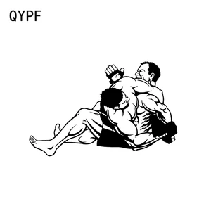 QYPF 16,9*10,8 см уникальный боевой джудо атлетов Аксессуары декор Автомобильная наклейка светоотражающая виниловый силуэт C16-0369