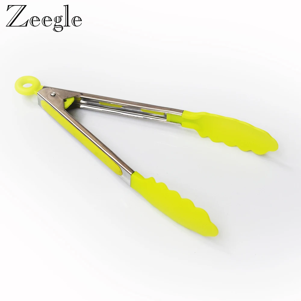 Zeegle 1 шт. кухонные щипцы для приготовления салата еды сервировки силиконовые