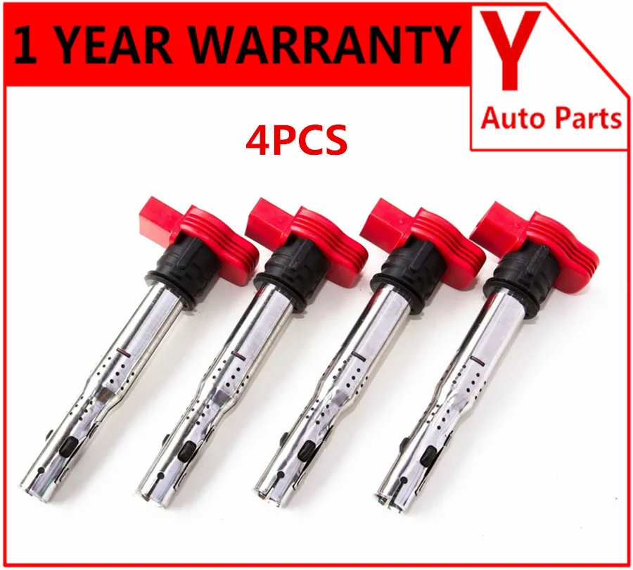 

Set 4pcs ignition coil OEM 06E905115E 06E905115C 06E905115B 06E905115D For AUDI A4 A5 A6 A8 Q5 Q7 2005-2014