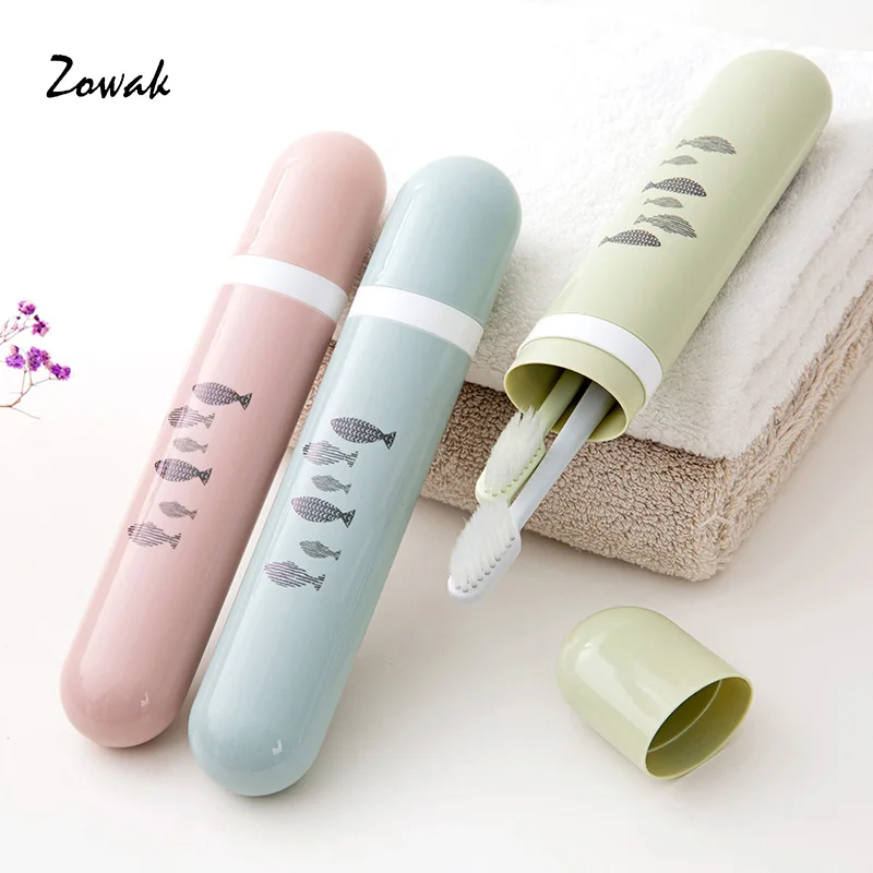 Пластиковый Чехол для зубной щетки случайный цвет портативный