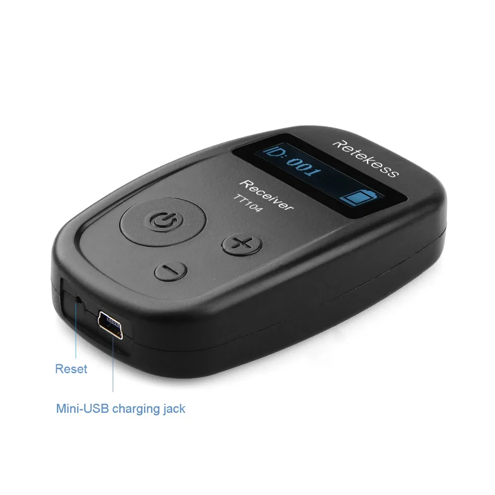 Беспроводной аудиоприемник Retekess TT104 UHF 740-790 МГц портативный приемник с USB зарядкой