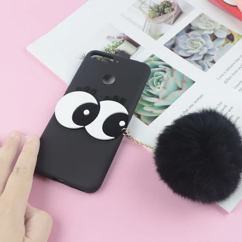 Мягкий чехол из ТПУ с объемным рисунком Больших Глаз Для Huawei Honor 9 Lite 9X 9A 9C 9S 9N 10i 20i 20