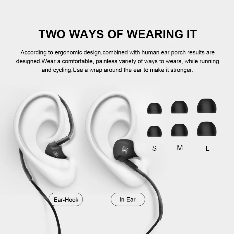 Oneodio наушники в ухо/ушные крючки Проводные спортивные басовые с микрофоном