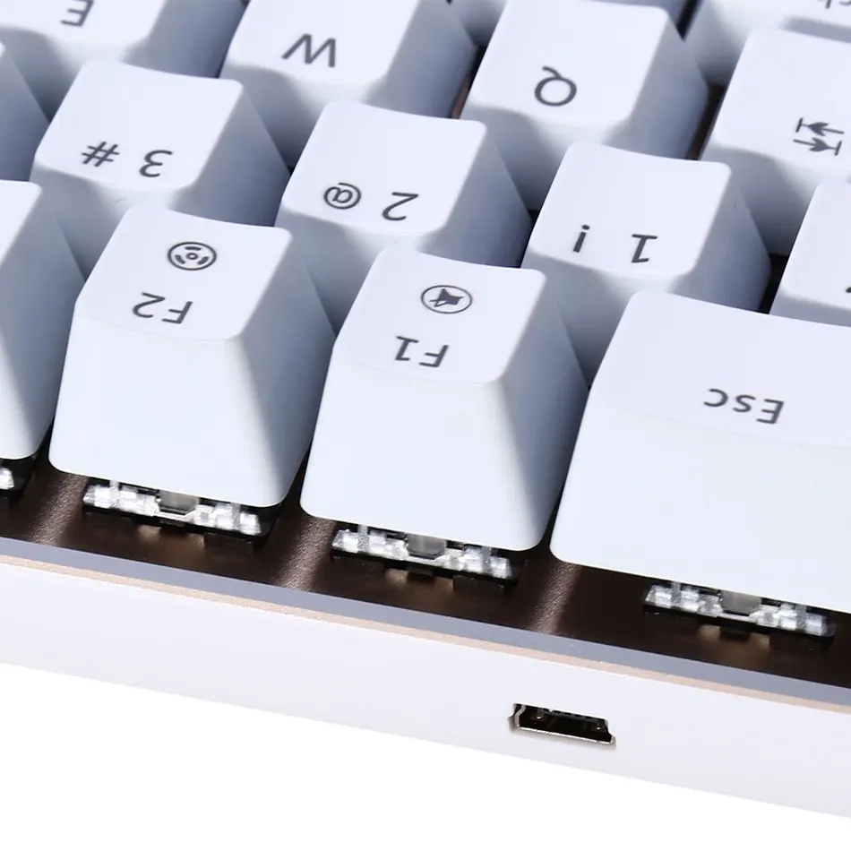 Ajazz AK33 подсветка 82 клавиш синяя/черная ось Проводная игровая клавиатура для