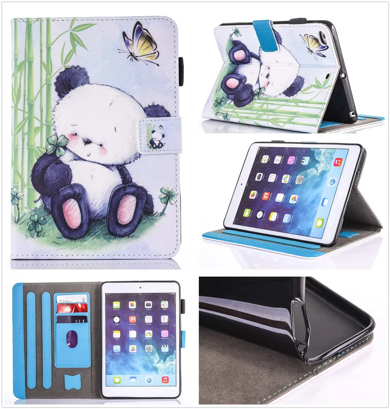 Fashion Cartoon Silicone Leather mini 4 Case For Apple iPad Mini 1 2 3 Smart Cover Funda Owl Dog Cat Pattern Stand Shell | Компьютеры и