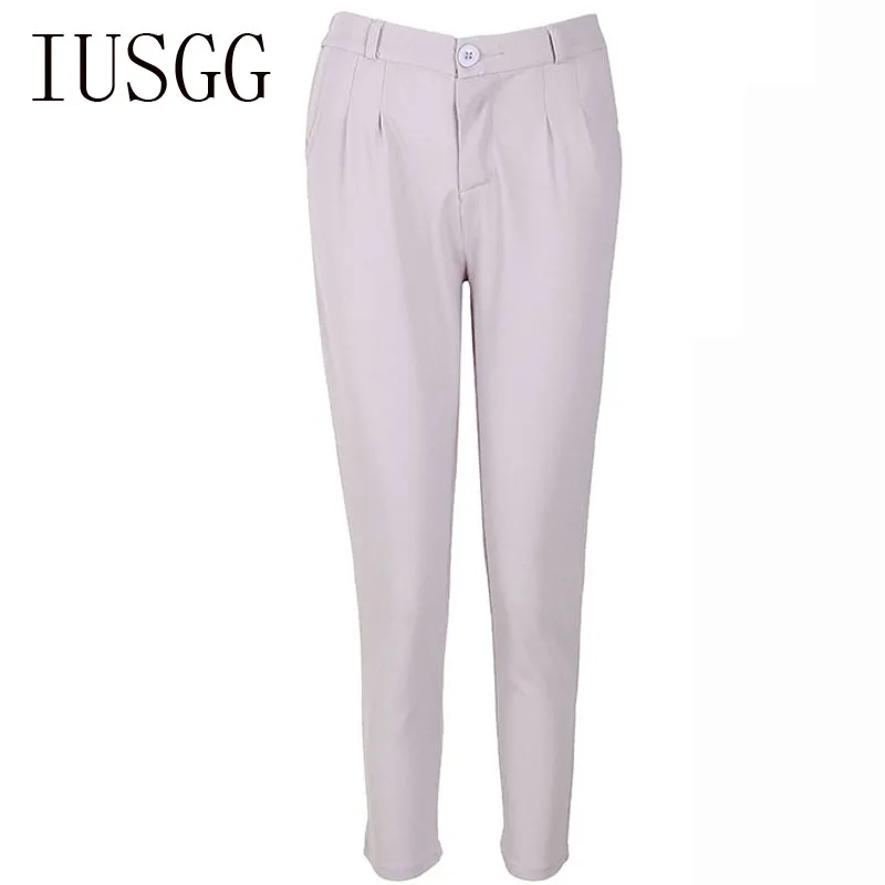 

Женские брюки ярких цветов, шаровары, брюки, брюки с высокой талией для женщин, повседневные однотонные серые хлопковые брюки, женские штаны...