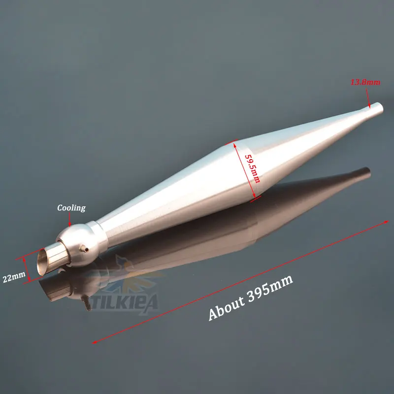 Хорошее качество CNC алюминиевый сплав глушитель трубки Длина около L365mm /L395mm для 23