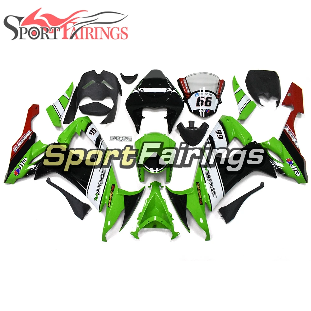 Полный обтекатель для Kawasaki ZX10R ZX 10R 08 09 10 2008 2009 пластиковый инъекционный ABS черный