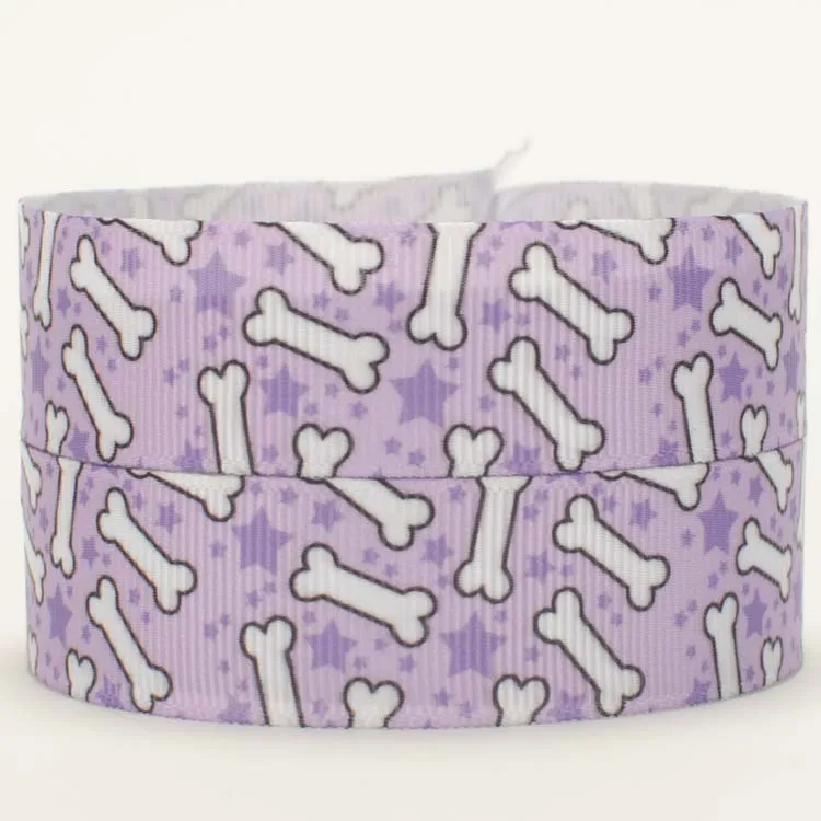 Лента в рубчик с принтом Собачья лапа 7/8 дюйма 22 мм|grosgrain cartoon ribbon|ribbon free shippingcartoon